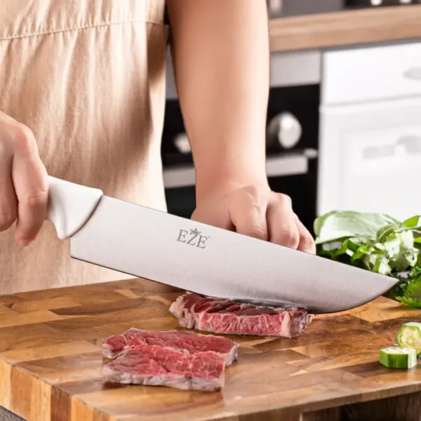 15 Inch Stainless Steel Fruit Cleaver Knife - Image 2