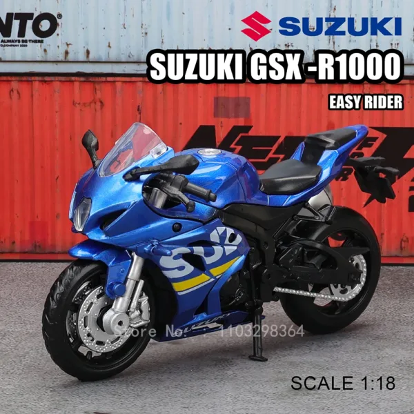 1:18 Kawasaki Ninja H2R Die-Cast Motorcycle Model - Image 17