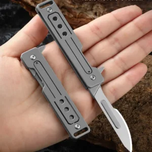 Titanium Folding Knife with 10 Blades