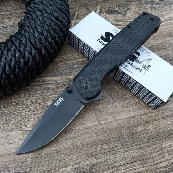 D2 Steel Folding Knife with Nylon Handle - Image 7