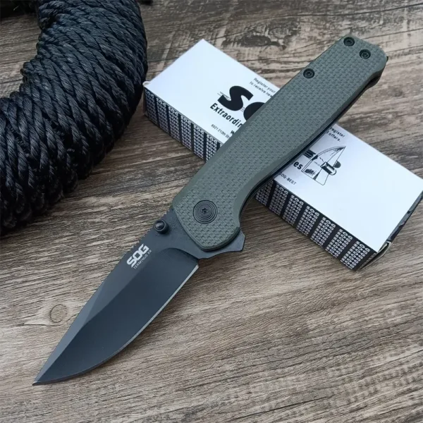D2 Steel Folding Knife with Nylon Handle - Image 9