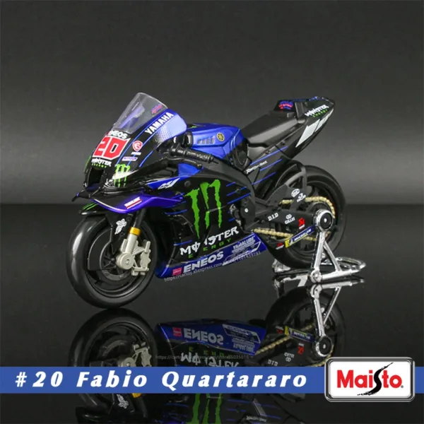 Maisto 1:18 Yamaha Factory Racing Motorcycle Model - Image 16