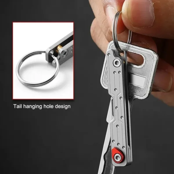 Portable Folding Knife with 10 Blades - Image 5
