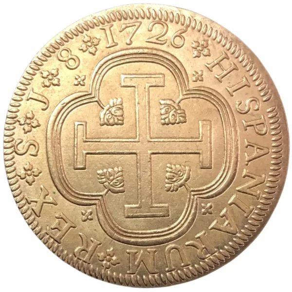 8 Escudos Felipe V Antique Gold Replica Coin