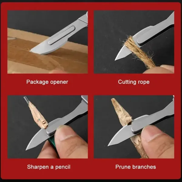 Stainless Steel Mini Folding Knife - Image 5