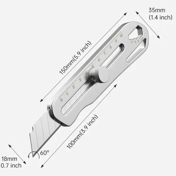 Stainless Steel Utility Knife for Woodworking - Image 2