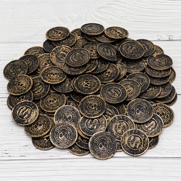 Set of 20/50/100 Pirate Coin Replicas for Celebrations - Image 7