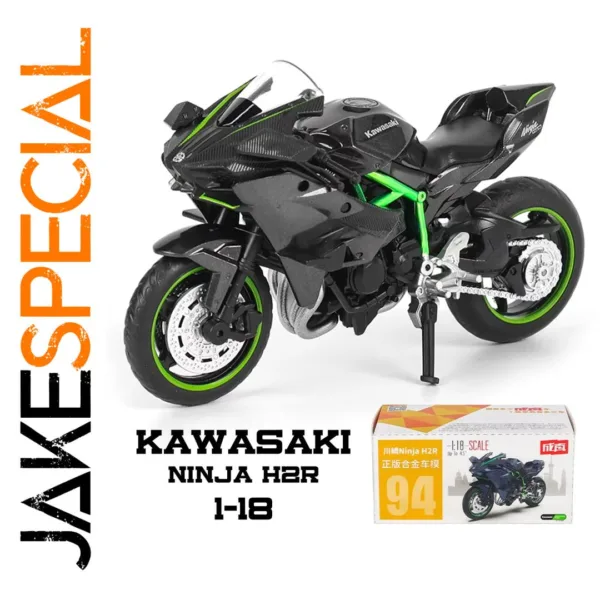 1:18 Kawasaki Ninja H2R Diecast Motorcycle Model