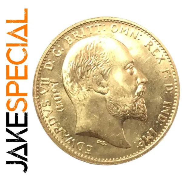 1910 UK Edward VII Gold Plated Copy Coin