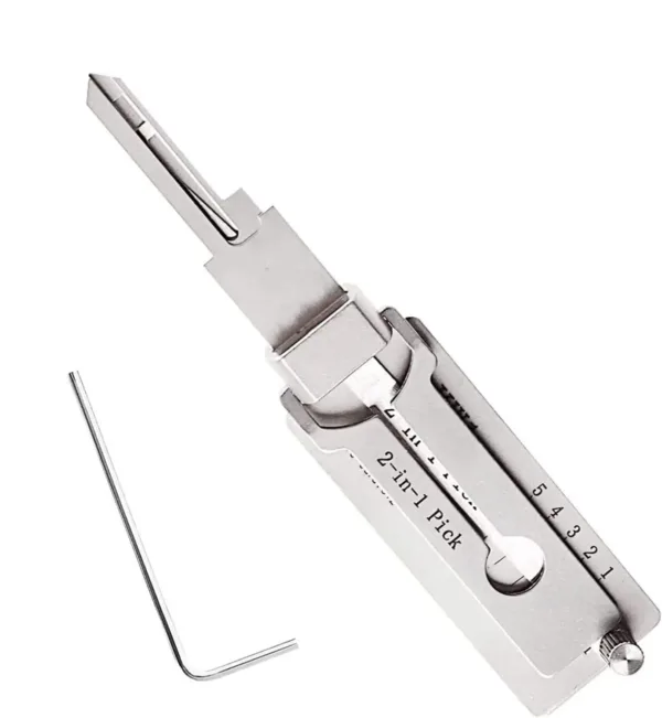 2-in-1 Stainless Steel Key Decoder Tool