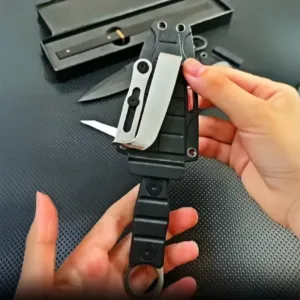 Compact Outdoor Survival Knife with Sheath