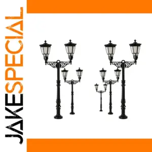 3pcs HO Scale LED Lamp Posts Model LQS77HO