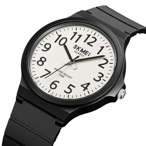 Men's Casual Quartz Watch with TPU Strap