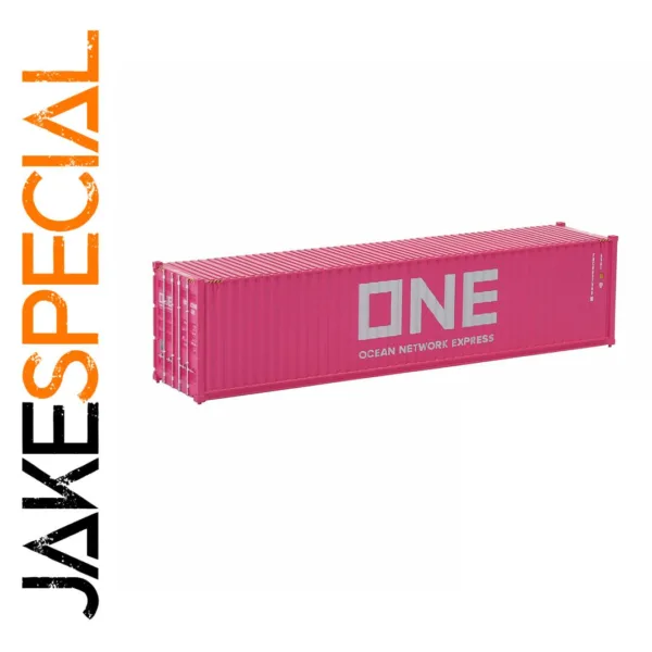 HO Scale 1:87 Pink Shipping Container Model