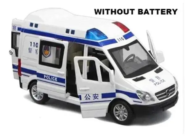 1:32 Ambulance Diecast Model with Sound Light - Image 9