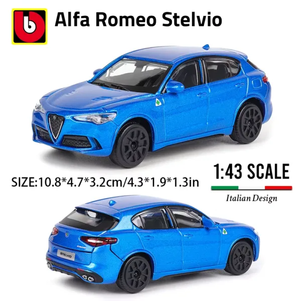 Bburago 1:43 Scale Alfa Romeo Stelvio Model