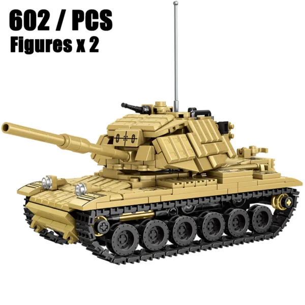 M60 Patton Tank Building Block Set 602pcs