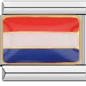 Italian Flag Charm Bracelet in Stainless Steel 32 51edeef7 upscaled