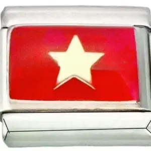 Italian Flag Charm Bracelet in Stainless Steel 40 54f868f5 upscaled