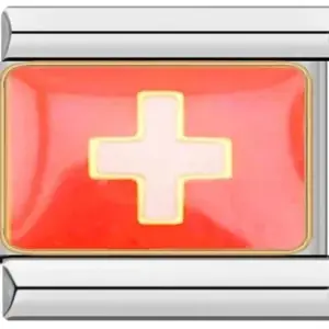 Italian Flag Charm Bracelet in Stainless Steel 37 54fb4512 upscaled