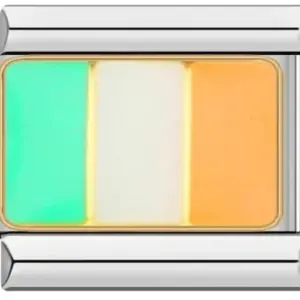 Italian Flag Charm Bracelet in Stainless Steel 35 5561d9eb upscaled