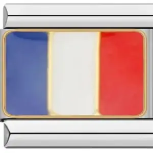 Italian Flag Charm Bracelet in Stainless Steel 42 61d1ec57 upscaled