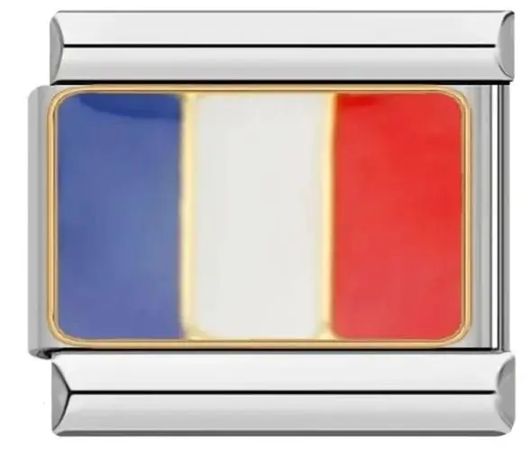 Italian Flag Charm Bracelet in Stainless Steel 20 Italian Flag Charm Bracelet in Stainless Steel - Image 20