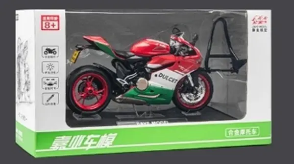 1:12 Scale Ducati 1199 Metal Motorcycle Model - Image 6