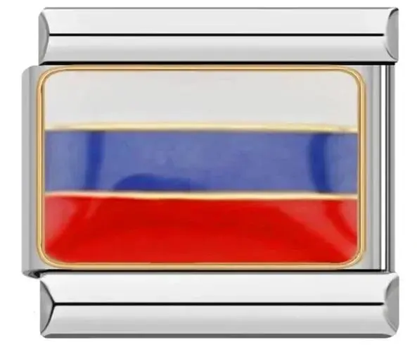 Italian Flag Charm Bracelet in Stainless Steel 14 Italian Flag Charm Bracelet in Stainless Steel - Image 14