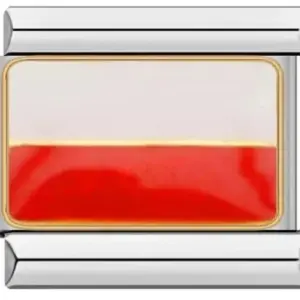 Italian Flag Charm Bracelet in Stainless Steel 34 7f0c423e upscaled