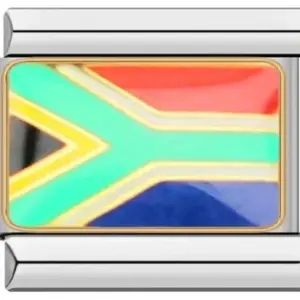 Italian Flag Charm Bracelet in Stainless Steel 30 830570d9 upscaled