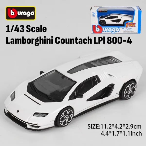 Bburago 1:43 Scale Lamborghini Countach LPI 800-4