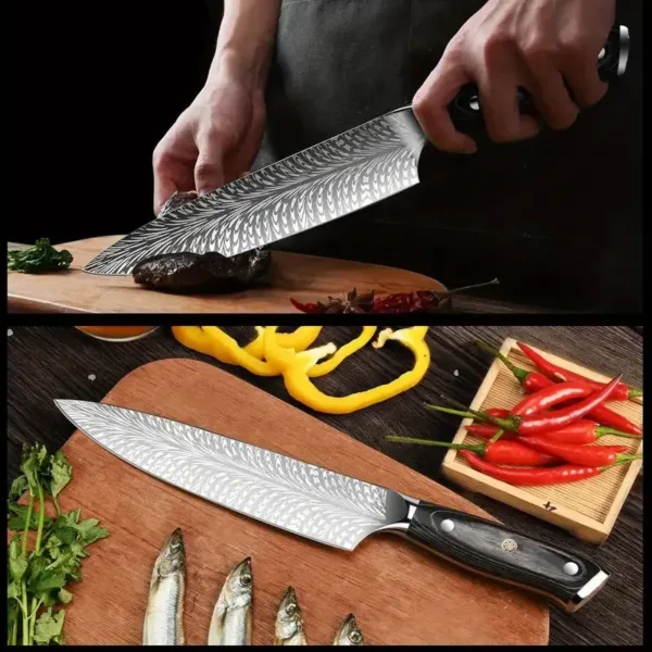 Stainless Steel Chef's Knife for Versatile Cooking - Image 5