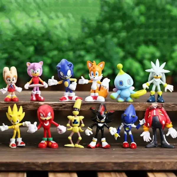 12pcs Mini Sonic PVC Character Figure Set