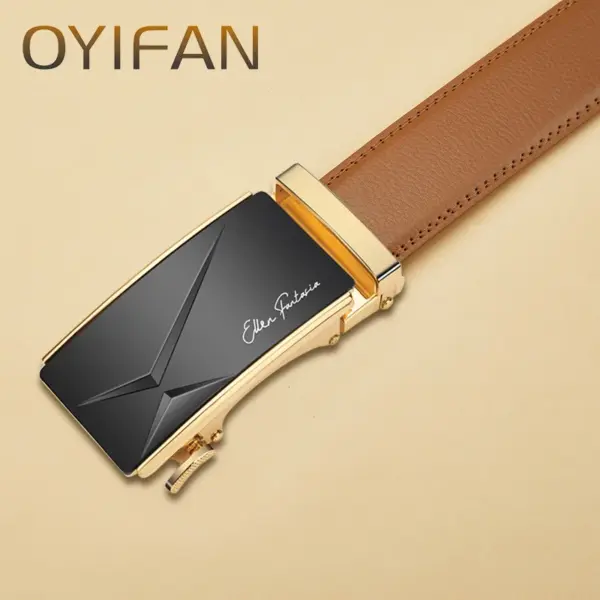 Men's Automatic Leather Business Belt - Image 3