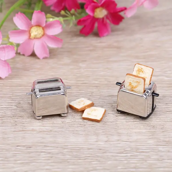 Miniature Dollhouse Bread Machine Model Toy - Image 2