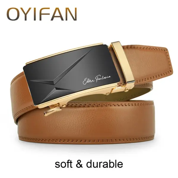 Men's Automatic Leather Business Belt