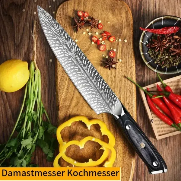 Stainless Steel Chef's Knife for Versatile Cooking - Image 3