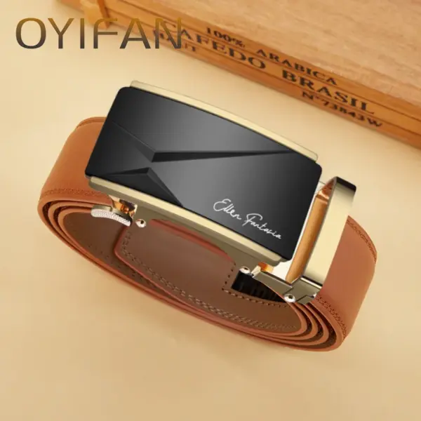 Men's Automatic Leather Business Belt - Image 4