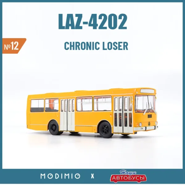 1/43 Scale Diecast LAZ-4202 Bus Model