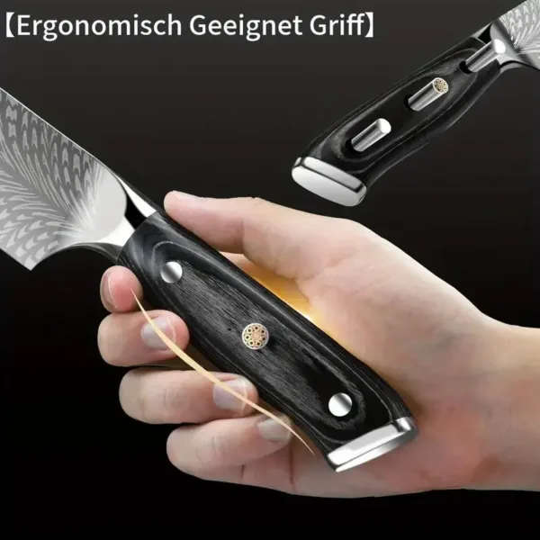 Stainless Steel Chef's Knife for Versatile Cooking - Image 4