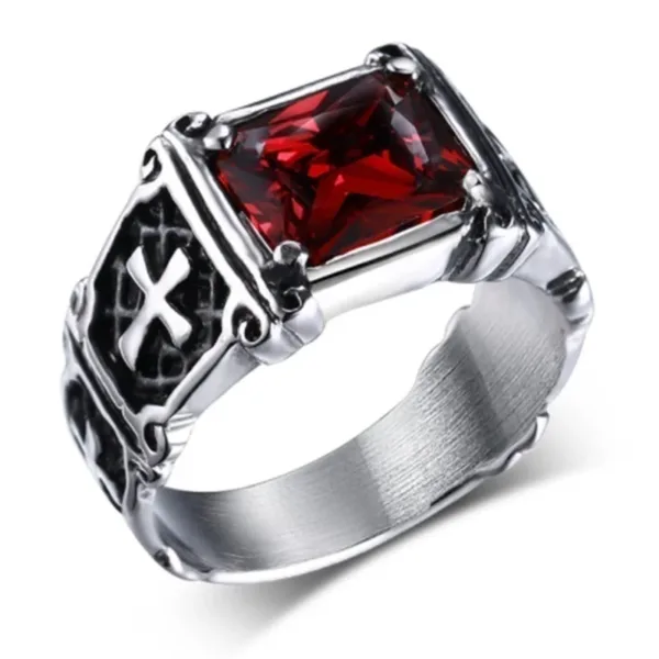 Vintage Celtic Knot Cocktail Ring for Men - Image 9