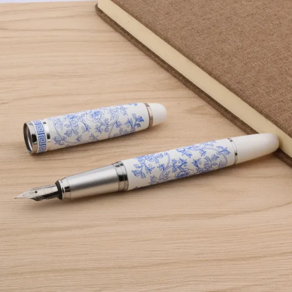 Blue and White Porcelain Fountain Pen