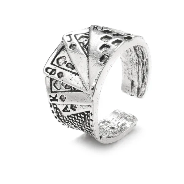 Vintage Gothic Angel Skull Ring for Women - Image 34