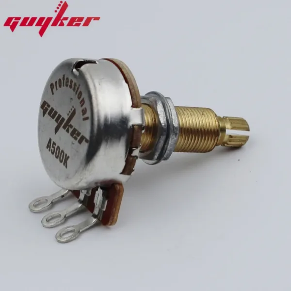 A500K Brass Long Shaft Potentiometer for Guitar - Image 3