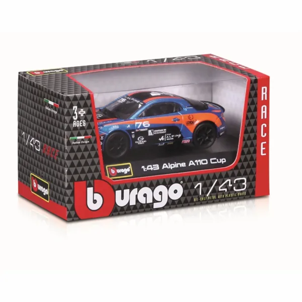 Bburago 1:43 Alpine A110 CUP Diecast Model - Image 2