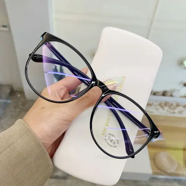 Round Anti Blue Light Glasses for Unisex - Image 2