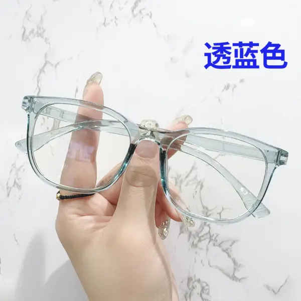 Unisex Transparent Square Computer Glasses - Image 9