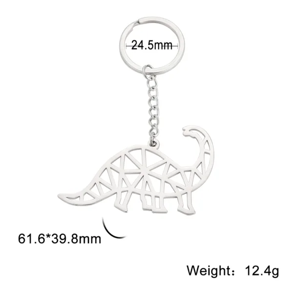 Animal Charm Stainless Steel Keychain - Image 18