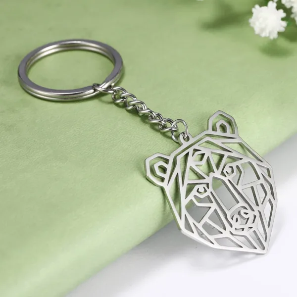 Animal Charm Stainless Steel Keychain - Image 5